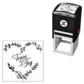 Wildflowers Heart Tears of Joy Wedding Quote セルフインキングスタンプ (インサイチュ)