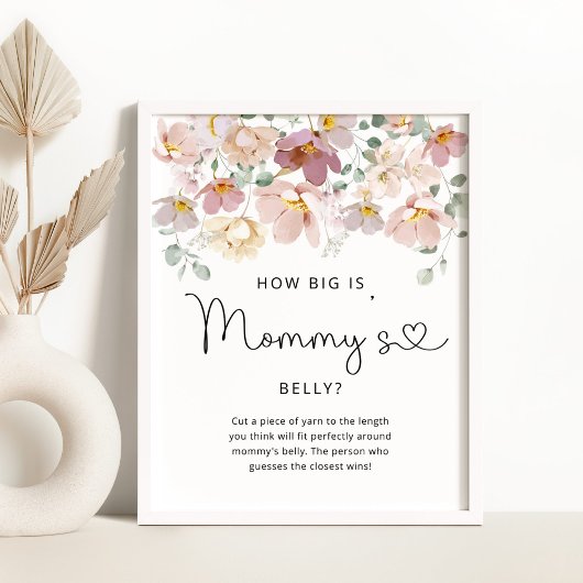 Wildflowers how big is mommy's belly game poster ポスター