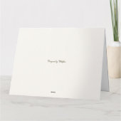 Wildflowers in Neutral Colors サンキューカード (裏面)