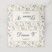 Wildflowers in Neutral Colors プレイスカード (外部開封)