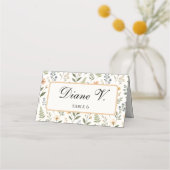 Wildflowers in Neutral Colors プレイスカード (裏面)