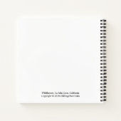 Wildflowers, La Jolla Cove，カリフォルニア ノートブック (裏面)