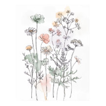 Wildflowers & Leafy Branches, Modern Home Décor