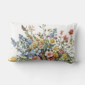 Wildflowers Lumbar Throw Pillow ランバークッション (裏面)