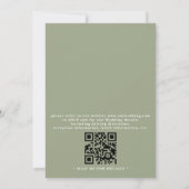 Wildflowers Meadow Garden Elegant QR Code Wedding 招待状 (裏面)