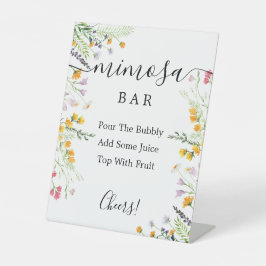 Wildflowers  Mimosa Bar Sign 台座サイン