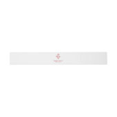 Wildflowers Monogram in Red Design 招待状ベリーバンド (フラット)