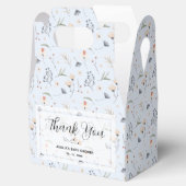 Wildflowers on Blue Baby Shower フェイバーボックス (オープン)