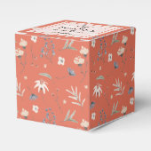 Wildflowers on Terracotta Baby Shower フェイバーボックス (正面サイド)