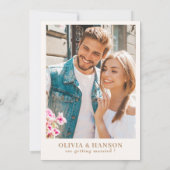 Wildflowers Pastel Floral Garden Party  Wedding セーブザデート (裏面)