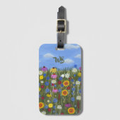 Wildflowers Personalized ラゲッジタグ (正面縦)
