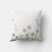 Wildflowers Personalized Custom Name クッション (裏面)