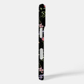 Wildflowers Personalized Name Black Case-Mate iPhoneケース (裏面 / 右)