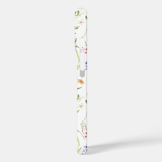 Wildflowers Personalized Name White Case-Mate iPhoneケース (裏面 / 左)