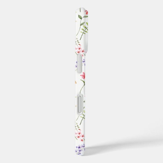 Wildflowers Personalized Name White Case-Mate iPhoneケース (裏面 / 右)