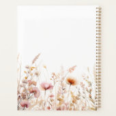 Wildflowers pink beige 名前 予定表 2027 プランナー手帳 (裏面)