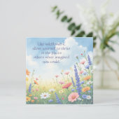 Wildflowers & Quote 	 カード (スタンド正面)