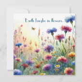 Wildflowers & Quote	 サンキューカード (正面)