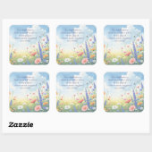 Wildflowers & Quote 	 スクエアシール (シート)