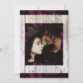 Wildflowers, Ribbon & Lights - Purple セーブザデート (裏面)