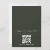 Wildflowers Rustic Spring Dusty QR Code Wedding 招待状 (裏面)