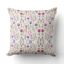 Wildflowers Seamless Pattern スロー枕