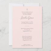 Wildflowers Silver Effect Photo Naming Ceremony ノートカード (裏面)