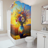 Wildflowers Sunrise 001 Shower Curtain シャワーカーテン (インサイチュ)