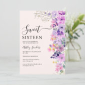 Wildflowers Sweet 16 Birthday Celebration 招待状 (スタンド正面)