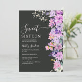 Wildflowers Sweet 16 Birthday Celebration 招待状 (スタンド正面)