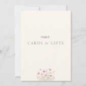 Wildflowers Wedding Cards & Gifts Table Sign (正面)