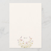 Wildflowers Wedding Cards & Gifts Table Sign (裏面)