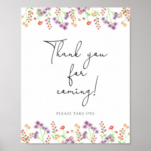 Wildflowers \ Wildflowersの来感謝 ポスター (正面)