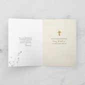 Wildflowers with Icon of Jesus Christ Birthday     カード (内部)