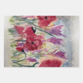 Wildflowers with poppies  ラッピングペーパーシート (正面2)