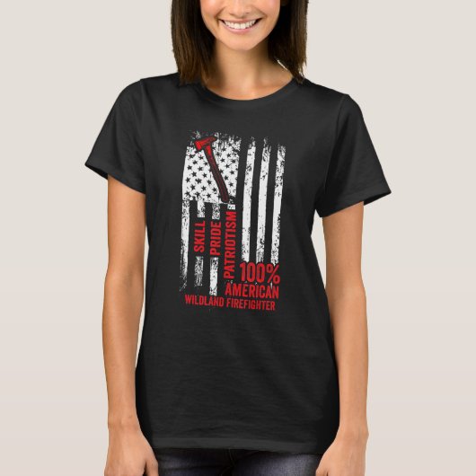 Wildland Firefighter Appreciation Firefighting Fir Tシャツ (正面)
