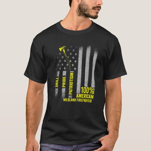 Wildland Firefighter Appreciation Firefighting Fir Tシャツ (正面)