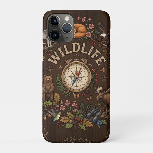 "Wildlife" 森の冒険イラスト Case-Mate iPhoneケース (裏)