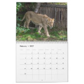 Wildlife 2026 calendar カレンダー (2月 2027)