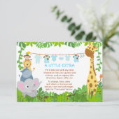 Wildlife Adventure Baby Shower Card エンクロージャーカード (スタンド正面)
