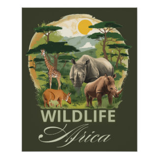 Wildlife Africa ポスター