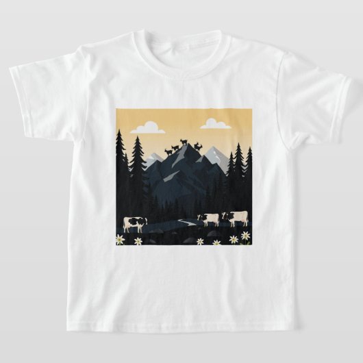 Wildlife and farm animals tシャツ (レイダウン)