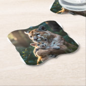  Wildlife Animal Coaster, Safari Home Decor. ペーパーコースター (アングル)