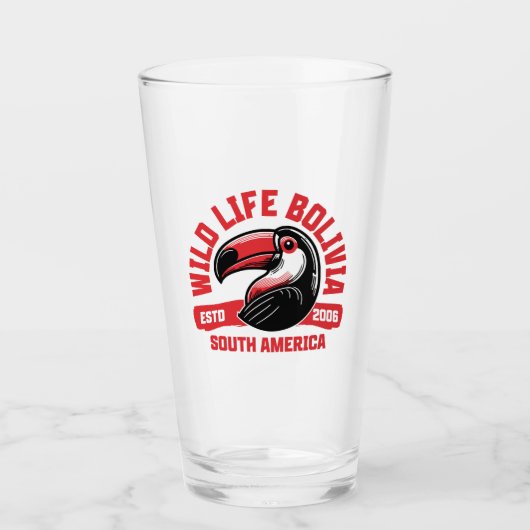 Wildlife Bolivia – Bunter Tukan Südamerika | Natur タンブラーグラス (正面)