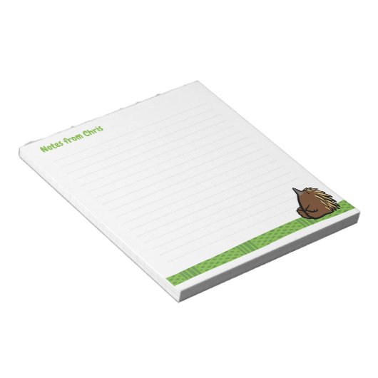 Wildlife Echidna Note Pad ノートパッド (アングル)