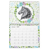 Wildlife Floral Botanical Watercolor 2026 カレンダー (1月 2027)