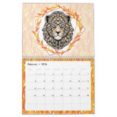Wildlife Floral Botanical Watercolor 2026 カレンダー (2月 2026)
