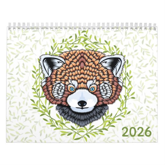 Wildlife Floral Botanical Watercolor 2026 カレンダー (カバー)