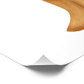 Wildlife Fox and Flower baby shower ポスター (コーナー)