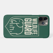 "Wildlife Guard" ミニマリスト象シールドエンブレム Case-Mate iPhoneケース (裏面(横))